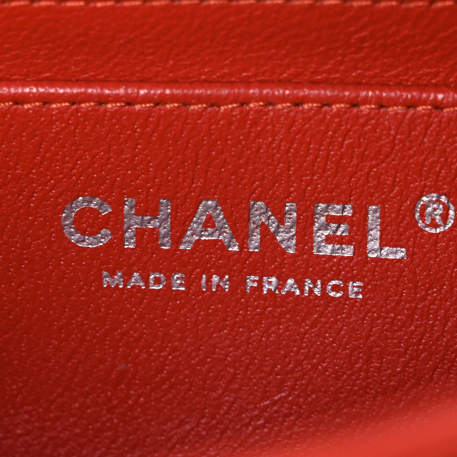 Chanel Lambskin Quilted Mini Rectangular Flap Red 6 of 10