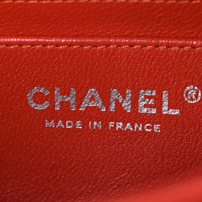 Chanel Lambskin Quilted Mini Rectangular Flap Red 6 of 10