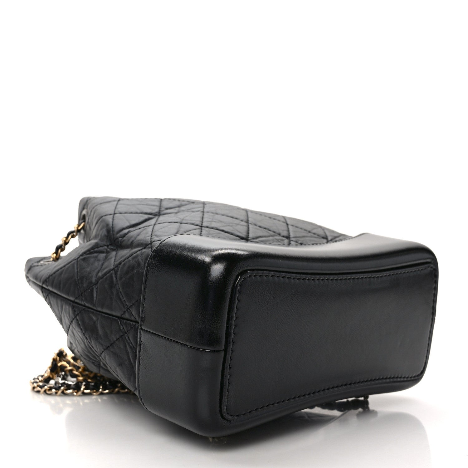 Chanel Aged Calfskin Quilted Small Gabrielle Backpack Black 4 of 11