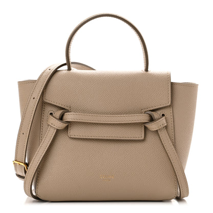 Celine Grained Calfskin Pico Belt Bag Light Taupe 1 of 8