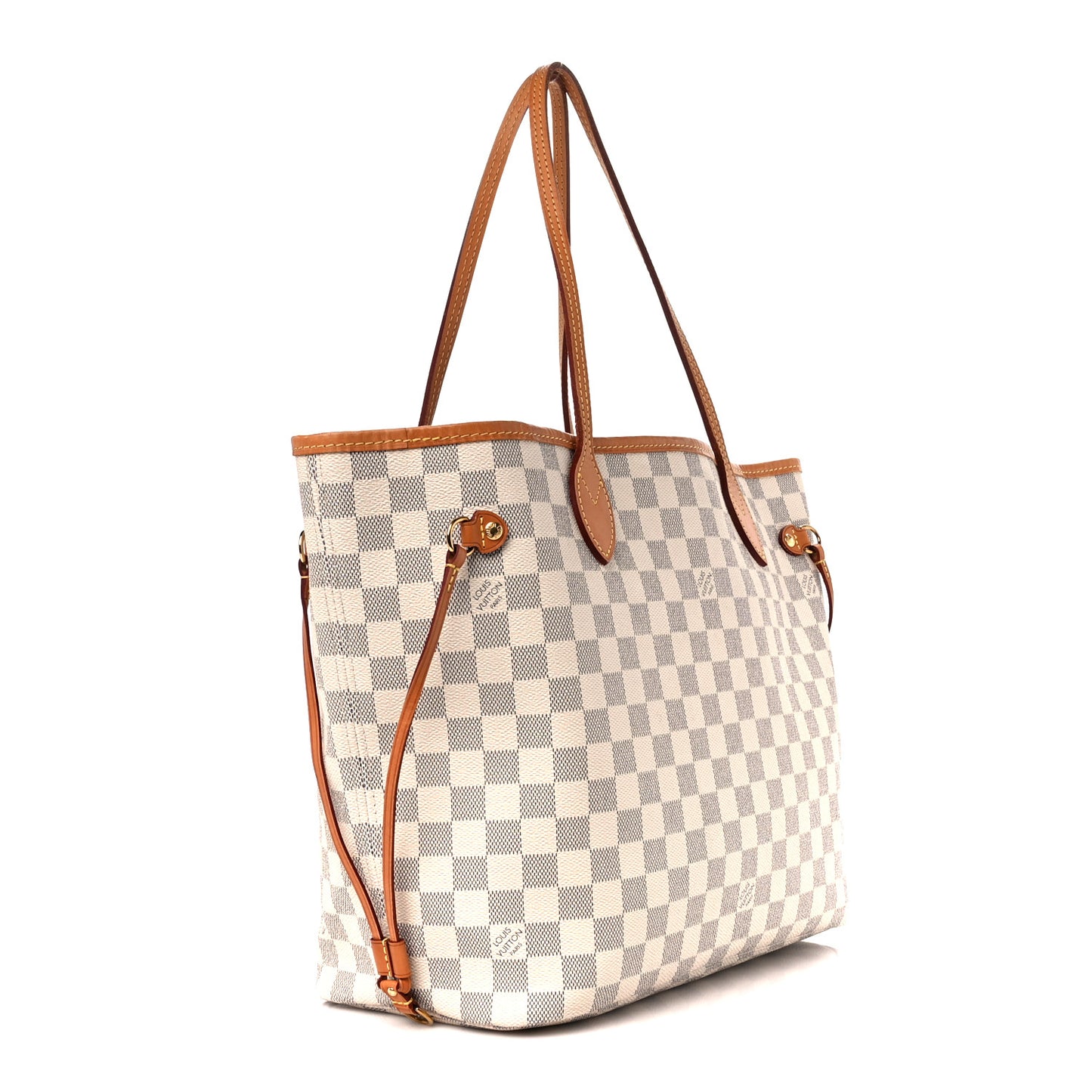 Damier Azur Neo Neverfull MM Rose Ballerine