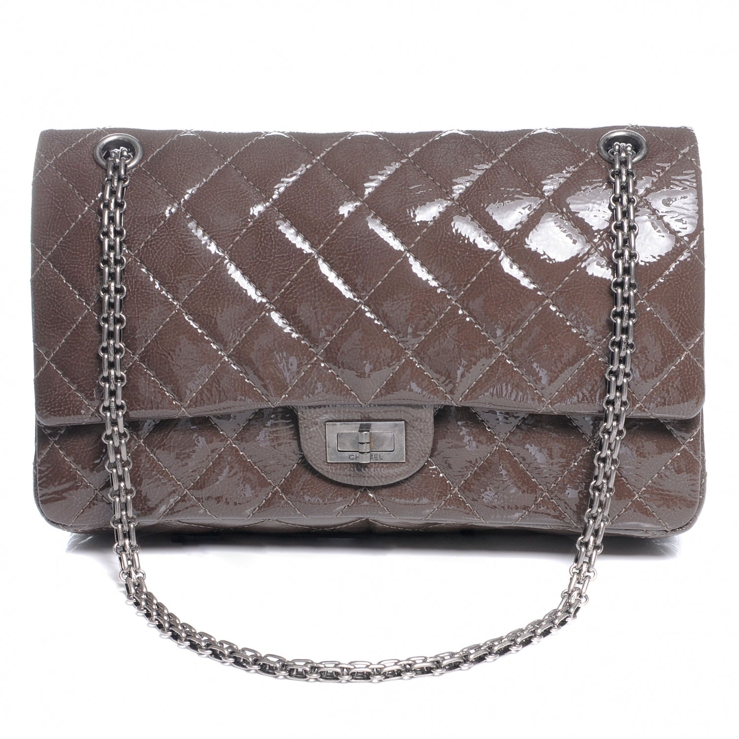 Chanel Patent 2.55 Reissue 226 Flap Anthracite 1 of 8