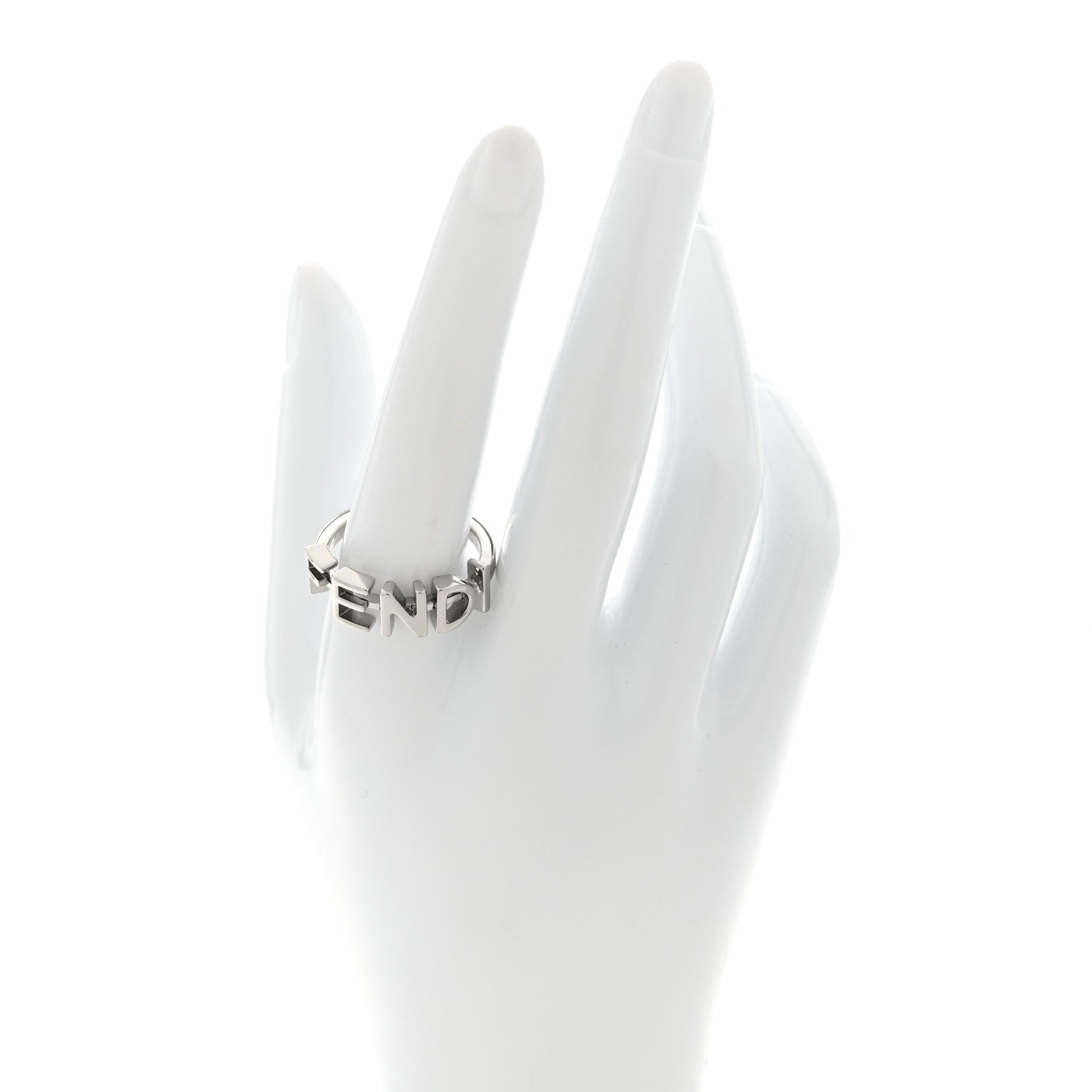 Fendi Metal Fendi Ring M 62 10 Silver 2 of 4