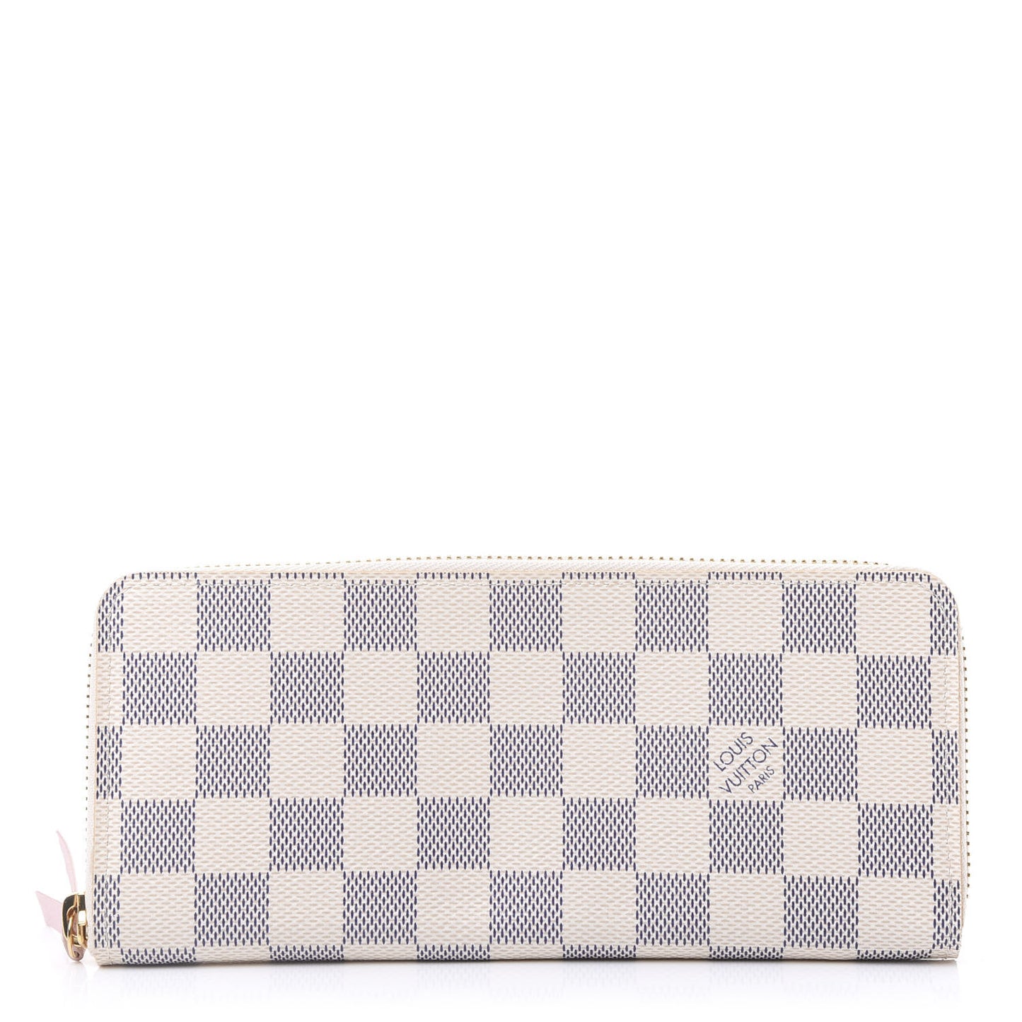 Damier Azur Clemence Wallet Rose Ballerine