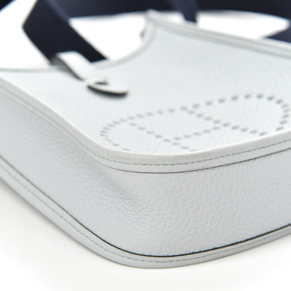 Hermes Taurillon Clemence Amazone Evelyne TPM Bleu Pale Indigo 8 of 10