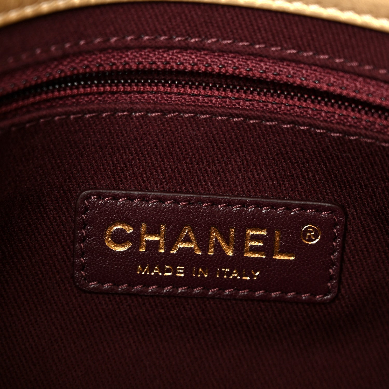 Chanel Metallic Aged Calfskin Quilted CC Square Flap Light Gold 6 of 11