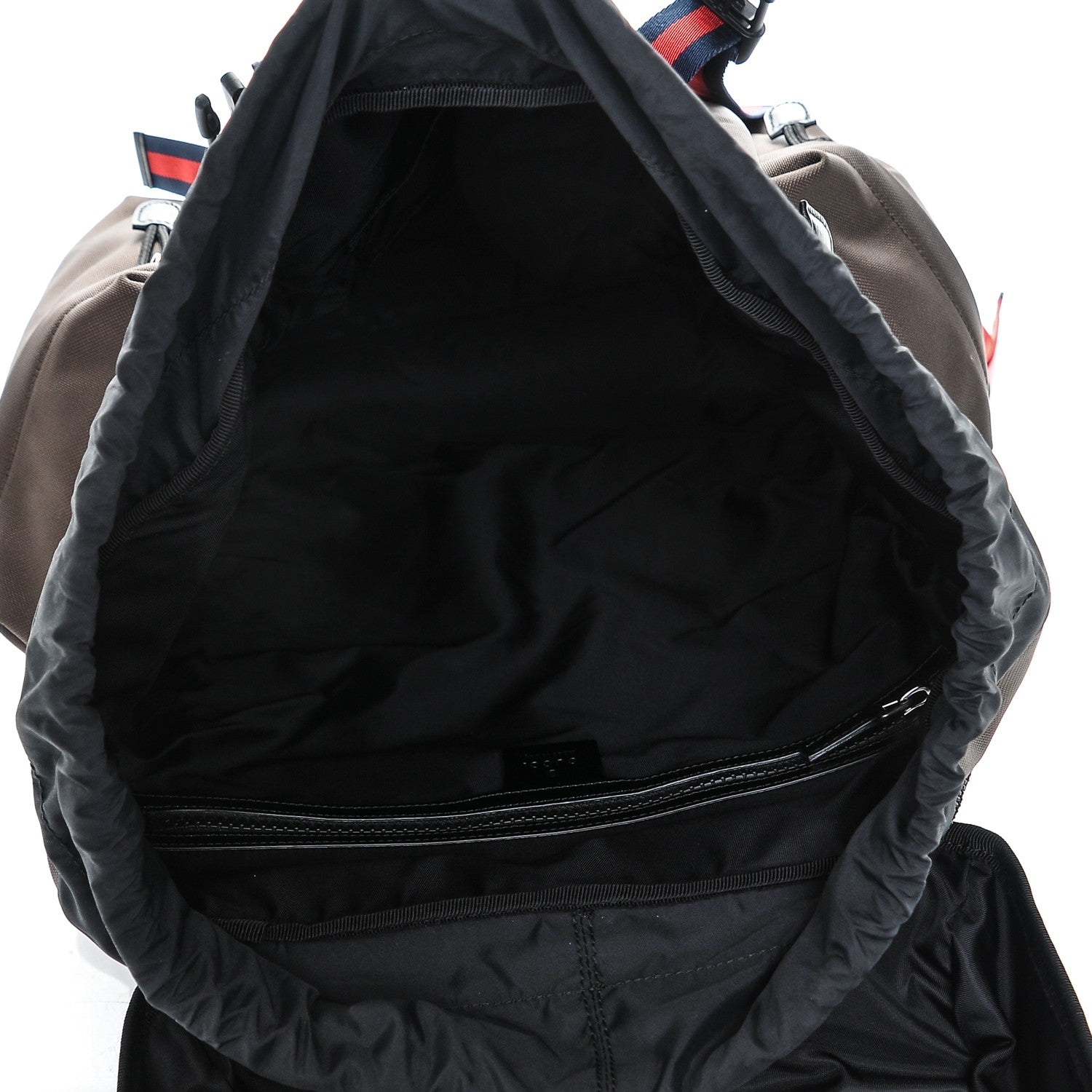 Gucci Techno Canvas Web Double Buckle Backpack Brown 5 of 7