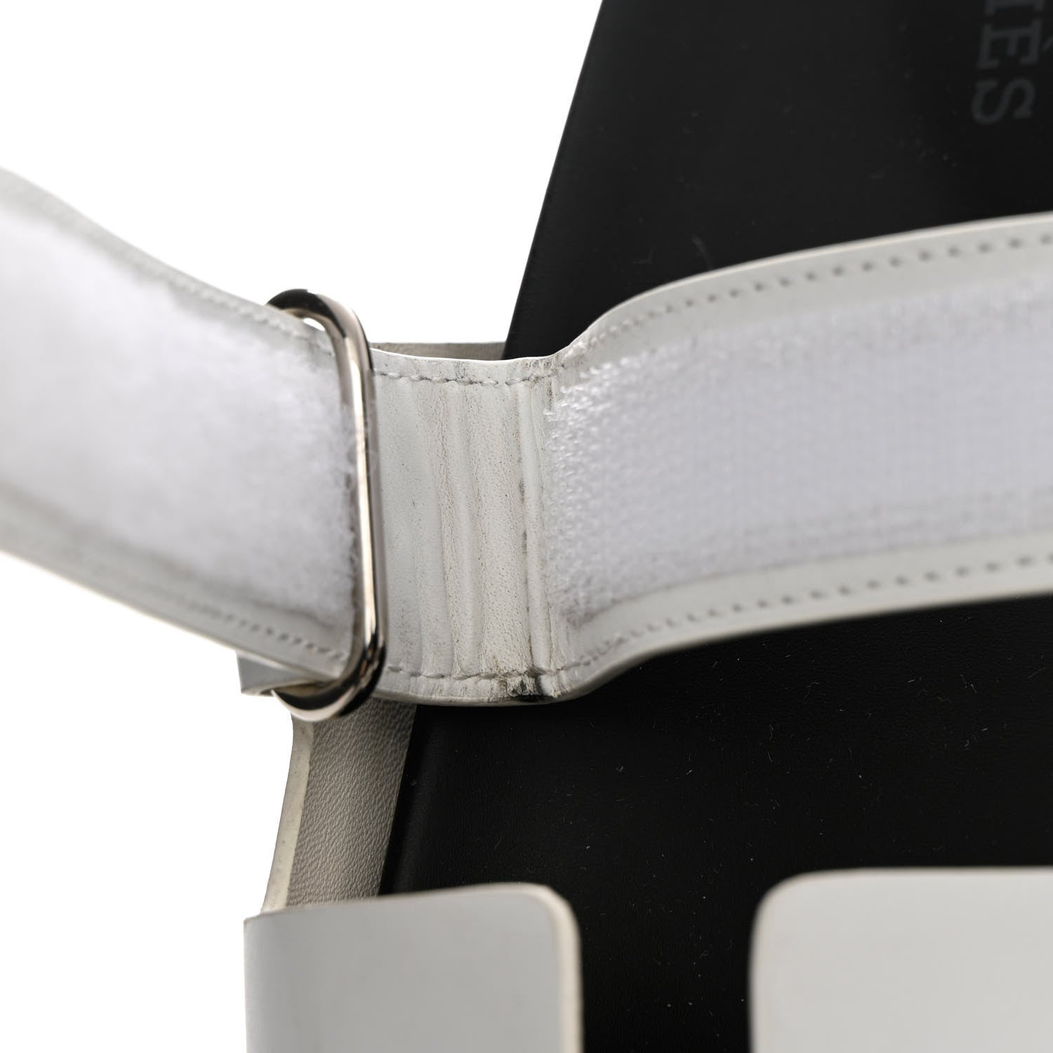 Hermes Calfskin Womens Chypre Sandals 38 White 10 of 14