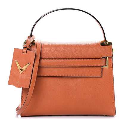 Valentino Garavani Grainy Calfskin Small My Rockstud Frame Bag Orange 1 of 15