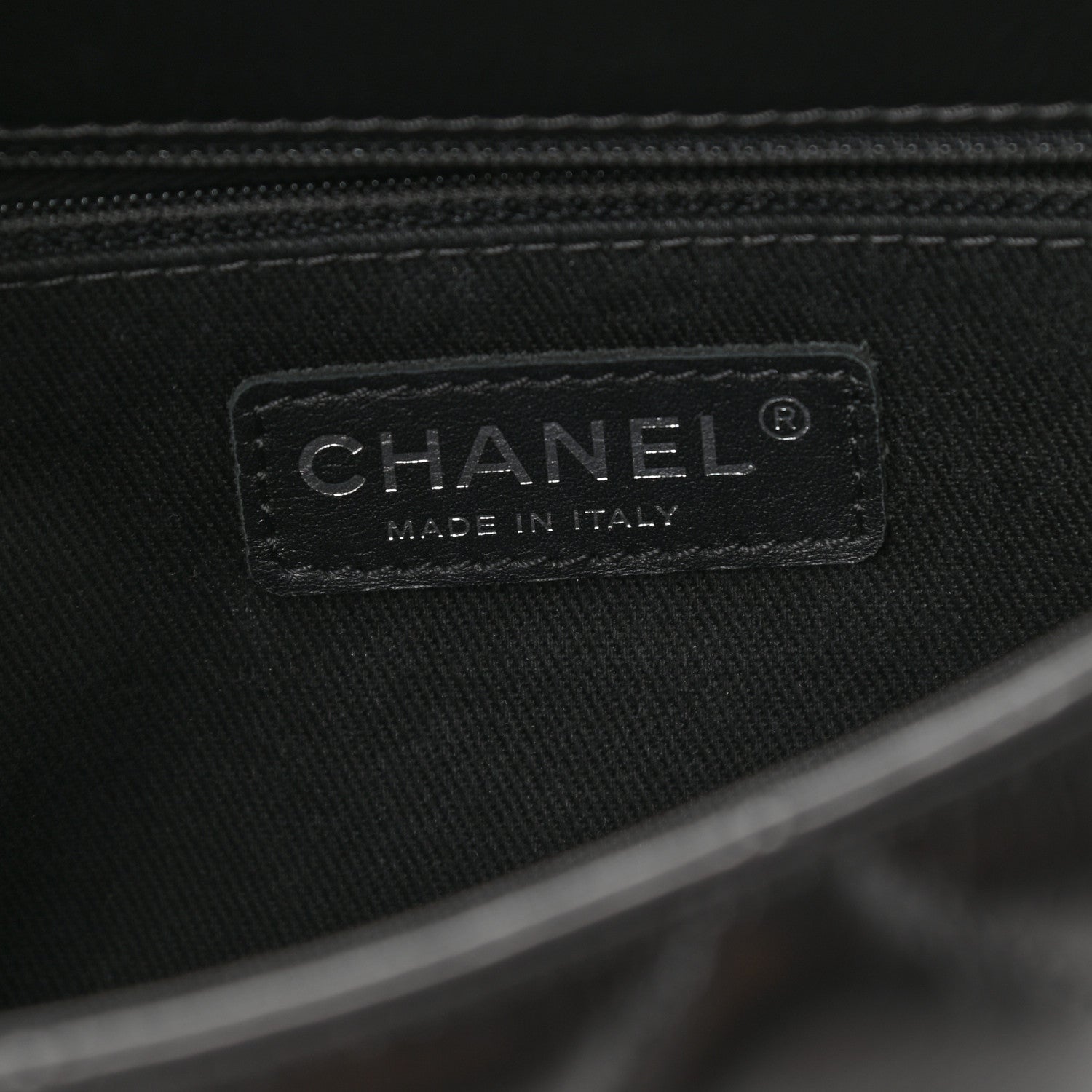 Chanel Glazed Calfskin Quilted Small CC Delivery Tote Black 6 of 9