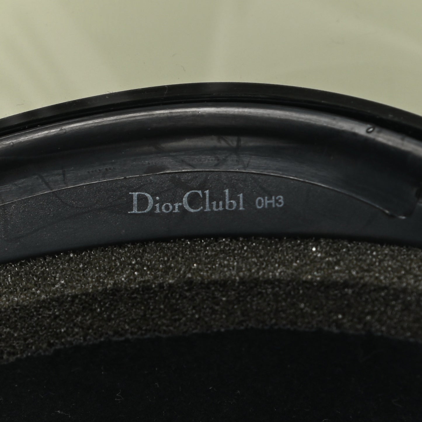 Mirrored DiorClub1 Sun Visor Black