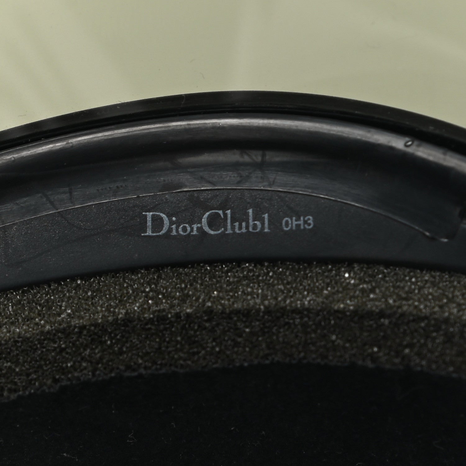 Christian Dior Mirrored DiorClub1 Sun Visor Black 8 of 8