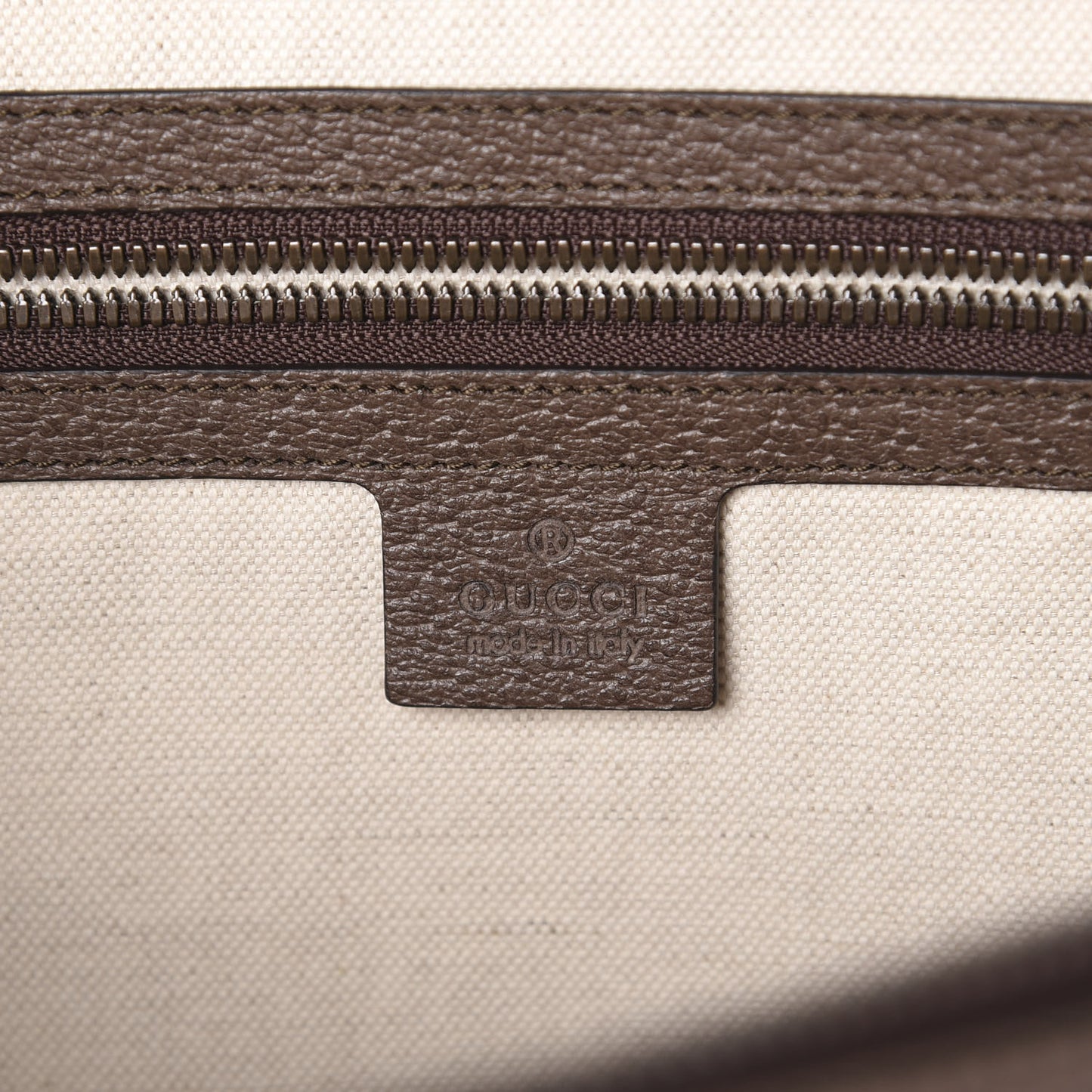 GG Supreme Monogram Textured Calfskin Web Ophidia Documents Holder Beige Ebony New Acero