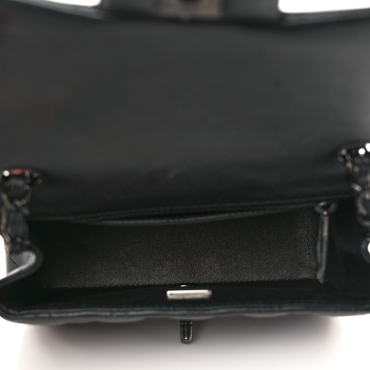 Lambskin Quilted Mini Square Flap So Black
