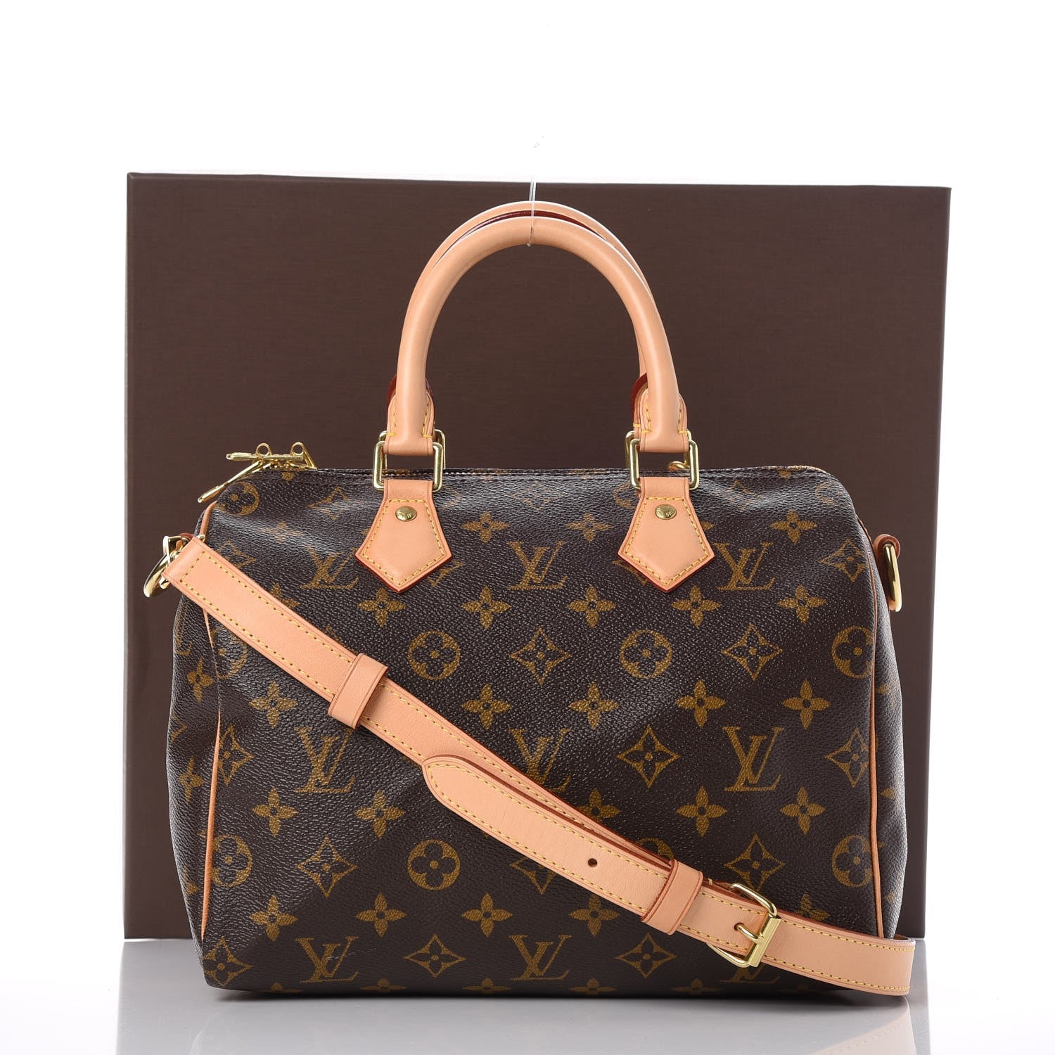 Louis Vuitton Monogram Speedy Bandouliere 25 10 of 10