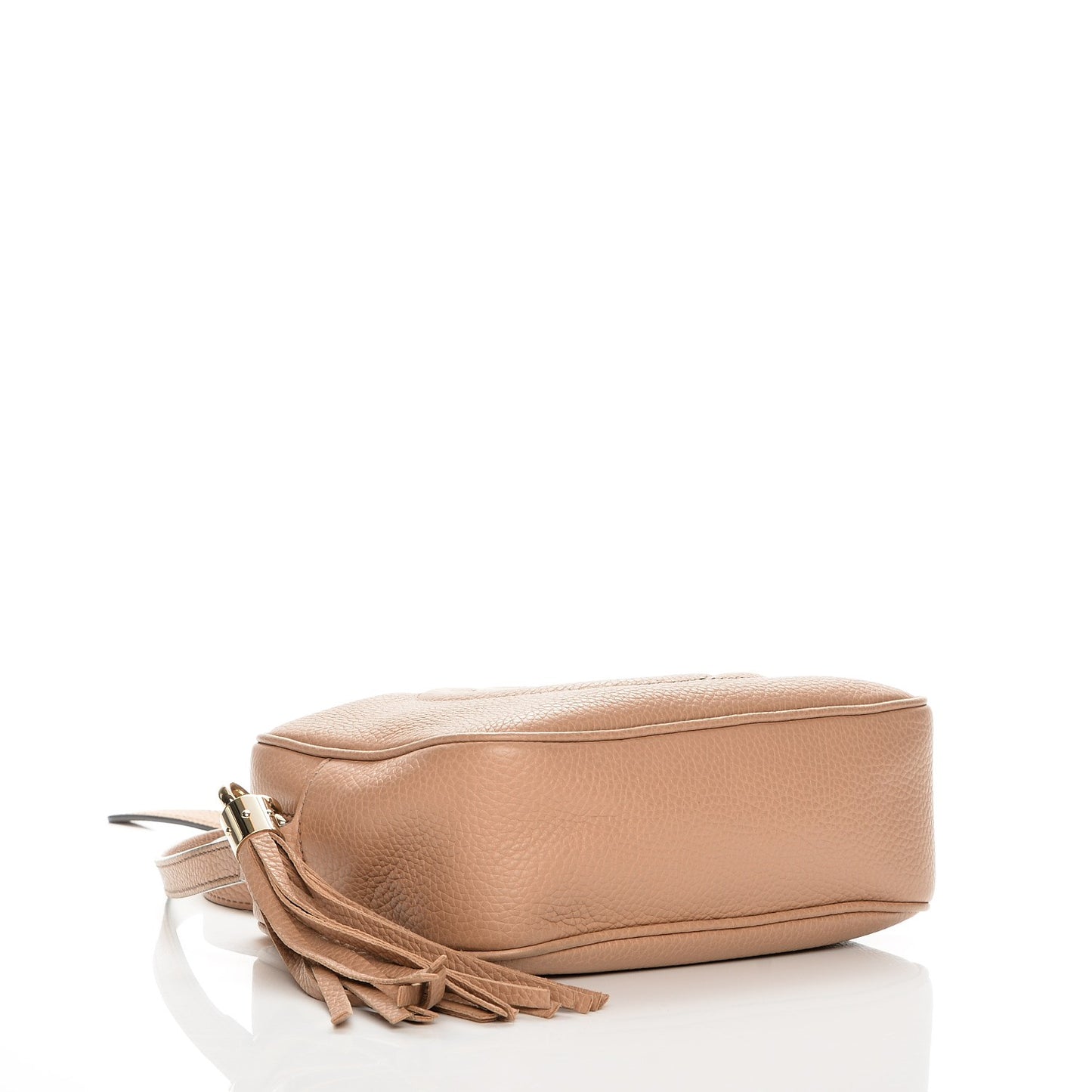 Pebbled Calfskin Small Soho Disco Bag Camelia