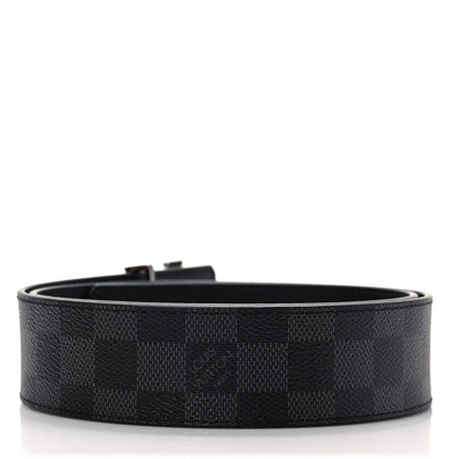 Louis Vuitton Damier Graphite 40mm LV Initiales Belt 80 32 2 of 5