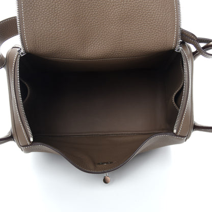 Hermes Taurillon Clemence Lindy 30 Etoupe 5 of 11