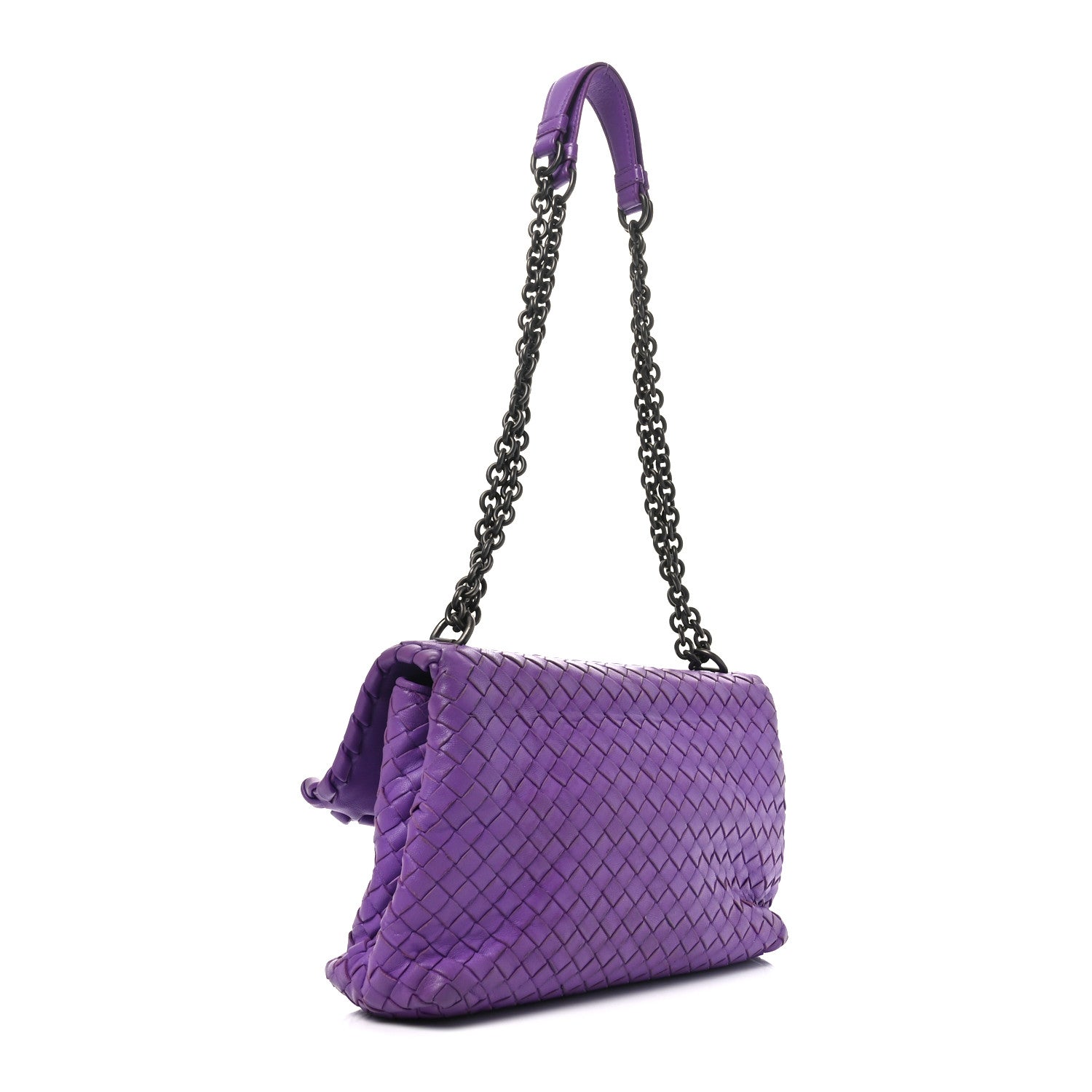 Bottega Veneta Madras Goatskin Intrecciato Small Shoulder Corot 2 of 9