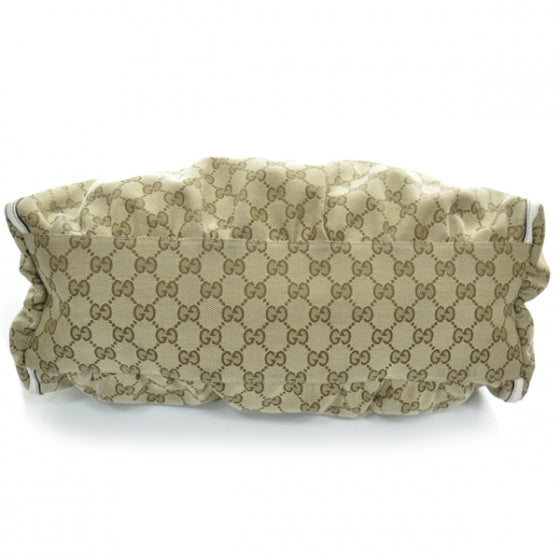 Gucci Monogram D Gold Large Hobo Ivory 4 of 11