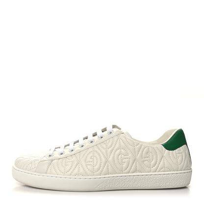 Gucci Nappa G Rhombus Mens Ace Sneakers 11 Great White Green 1 of 9