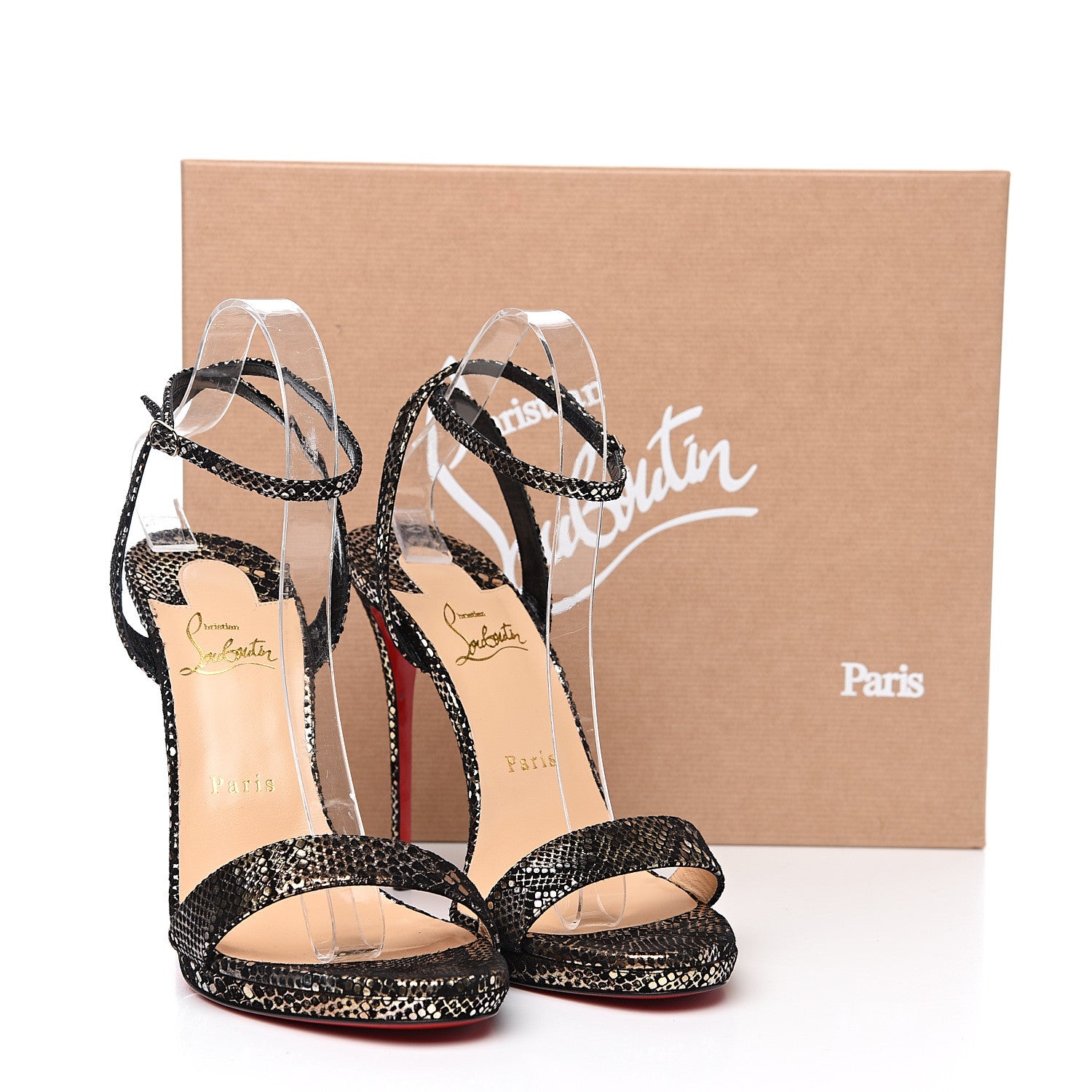 Christian Louboutin Suede Loubi Queen 120 Pumps 40.5 Black Platine 8 of 8