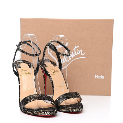 Christian Louboutin Suede Loubi Queen 120 Pumps 40.5 Black Platine 8 of 8
