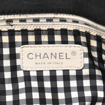 Chanel Canvas Lipstick Ligne Tote Black 6 of 17