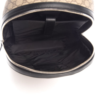 Gucci GG Supreme Monogram Web Dome Backpack Black 5 of 7