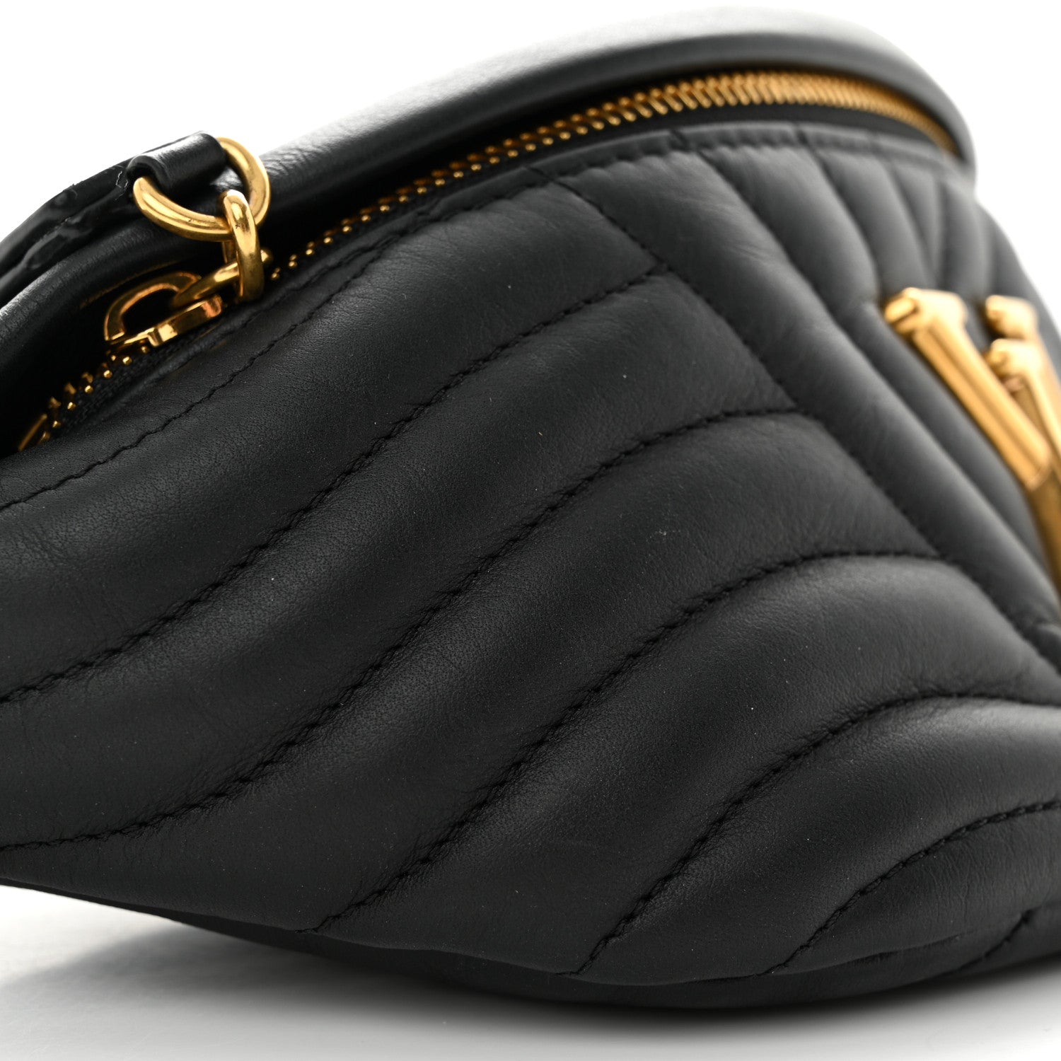 Louis Vuitton Calfskin Quilted New Wave Bumbag Black 8 of 13