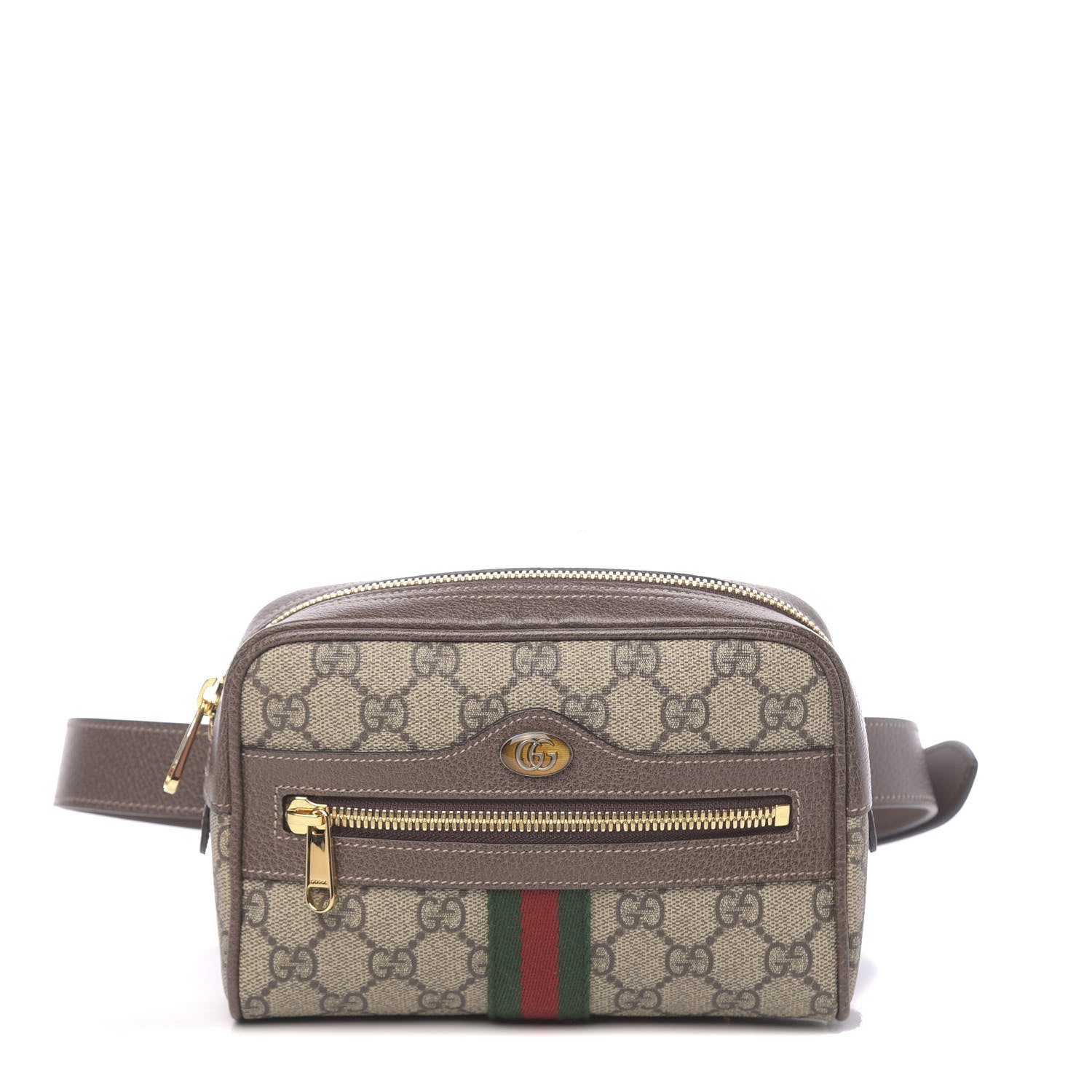 Gucci GG Supreme Monogram Web Small Ophidia Belt Bag 85 34 Dark Brown 2 of 19