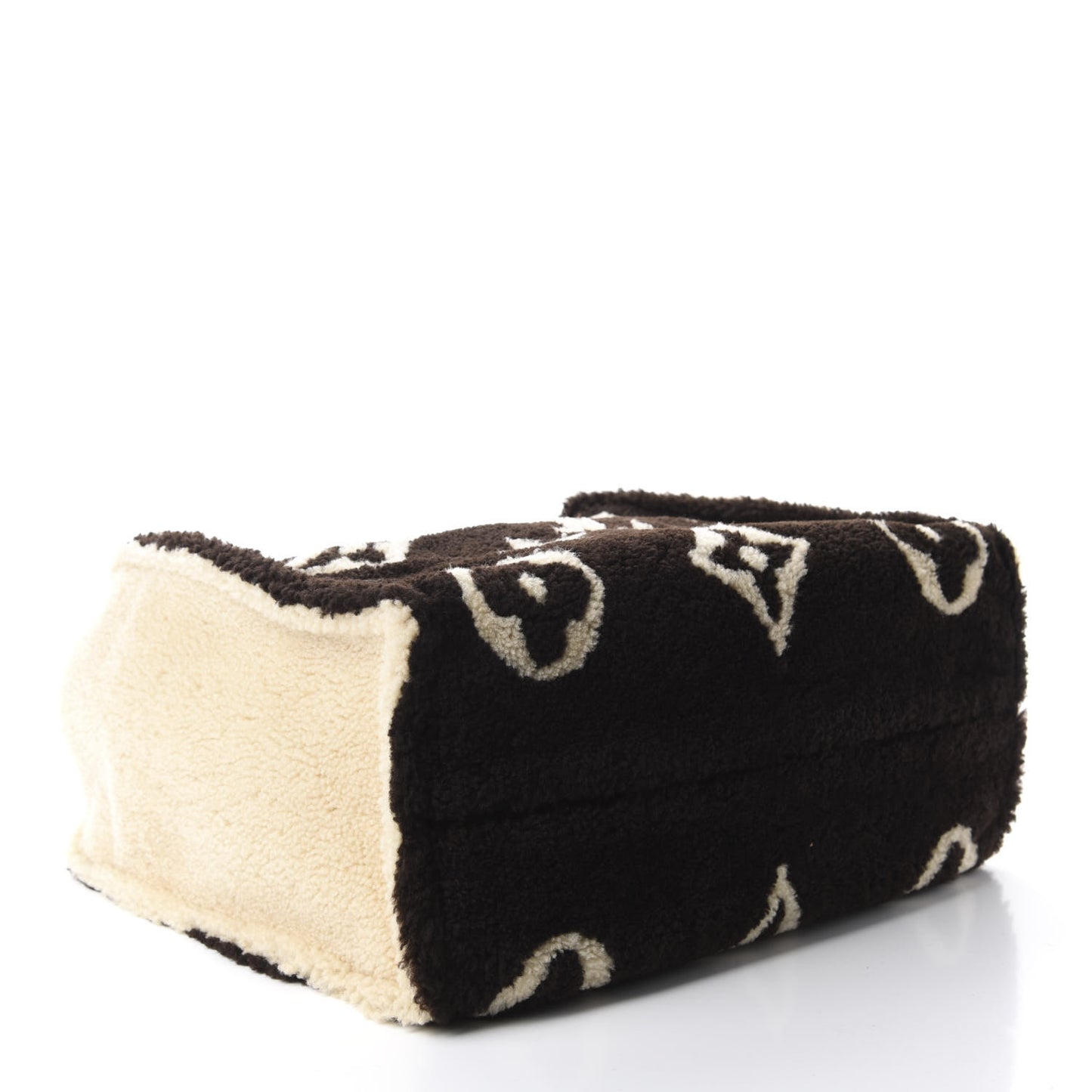 Shearling Monogram Giant Teddy Onthego GM Black White