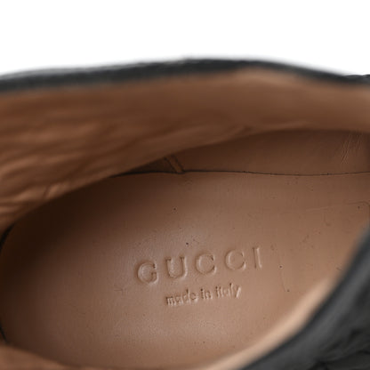 Gucci Calfskin Nappa Rhombus Quilted Trip Ankle Boots 36 Black 8 of 9