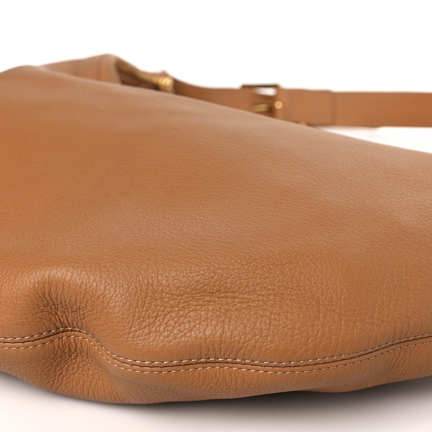 Khaite Pebbled Calfskin Augustina Hobo Hazelnut 7 of 7