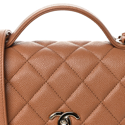 Chanel Caviar Quilted Small Business Affinity Flap Camel 8 of 10