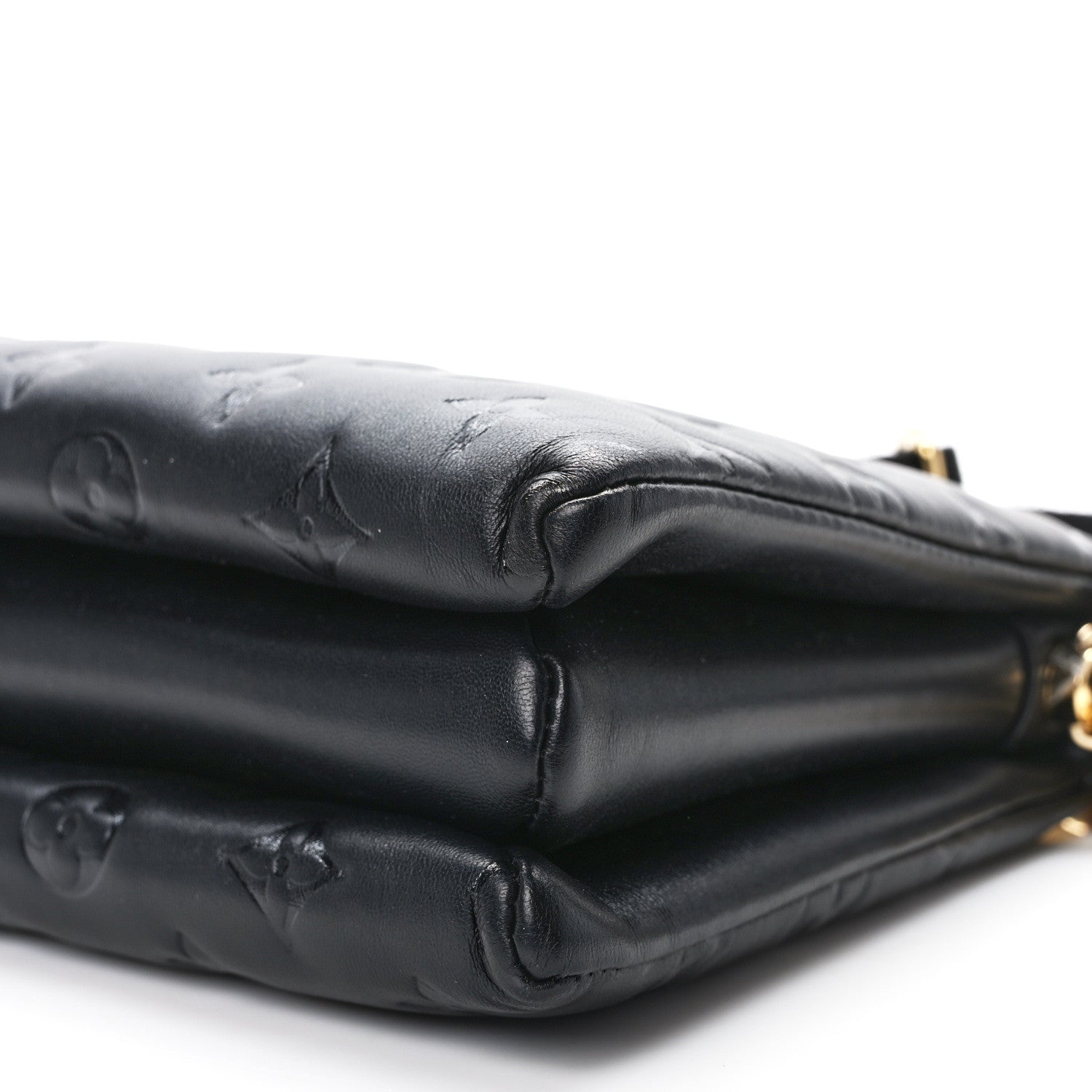 Louis Vuitton Lambskin Embossed Monogram Coussin PM Black 11 of 15