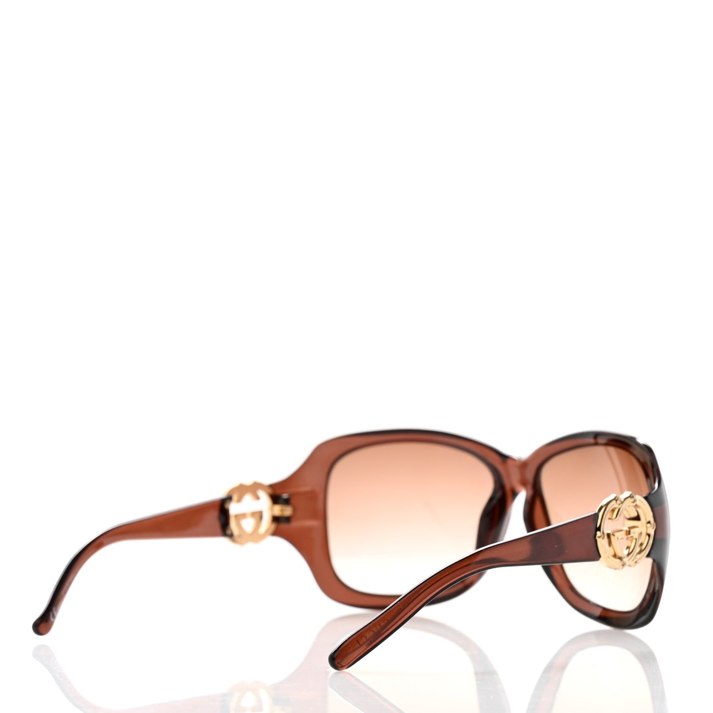Acetate Square Frame Sunglasses GG3044FS Brown