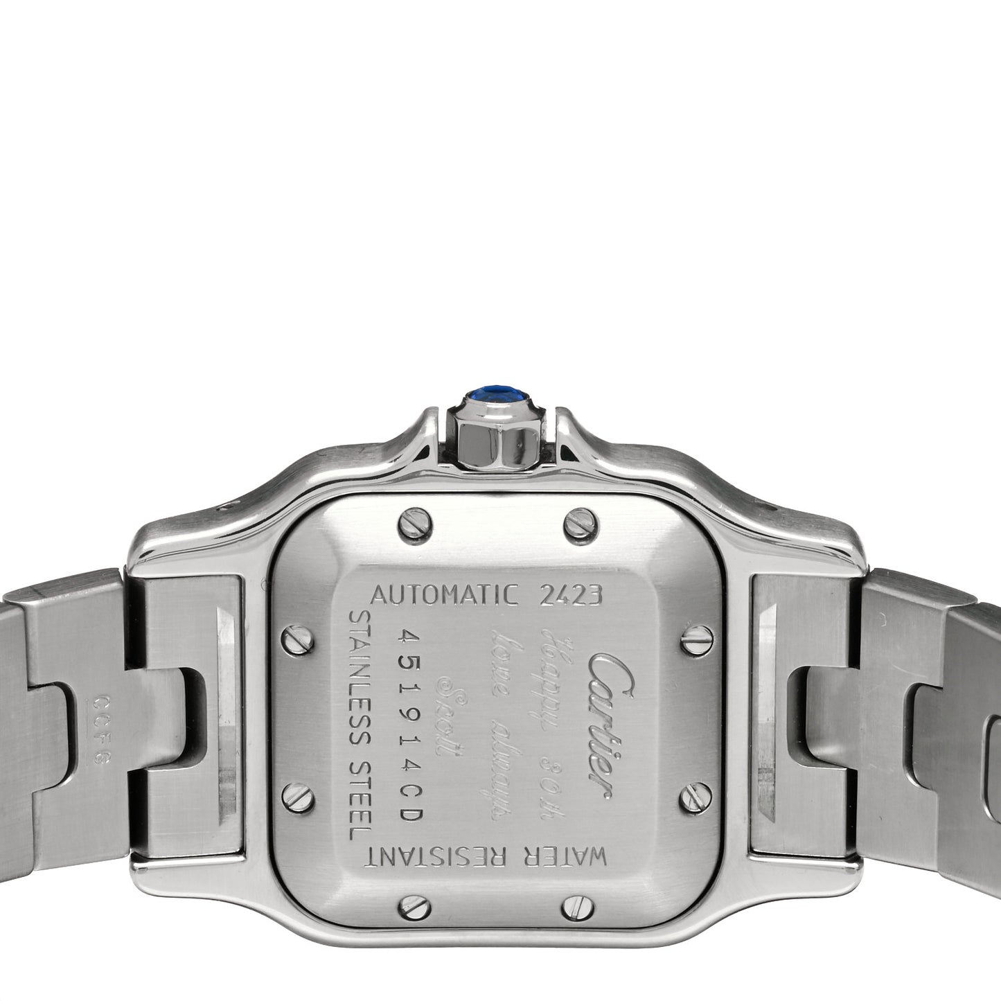 Stainless Steel 24mm Santos de Cartier Galbee Automatic Watch