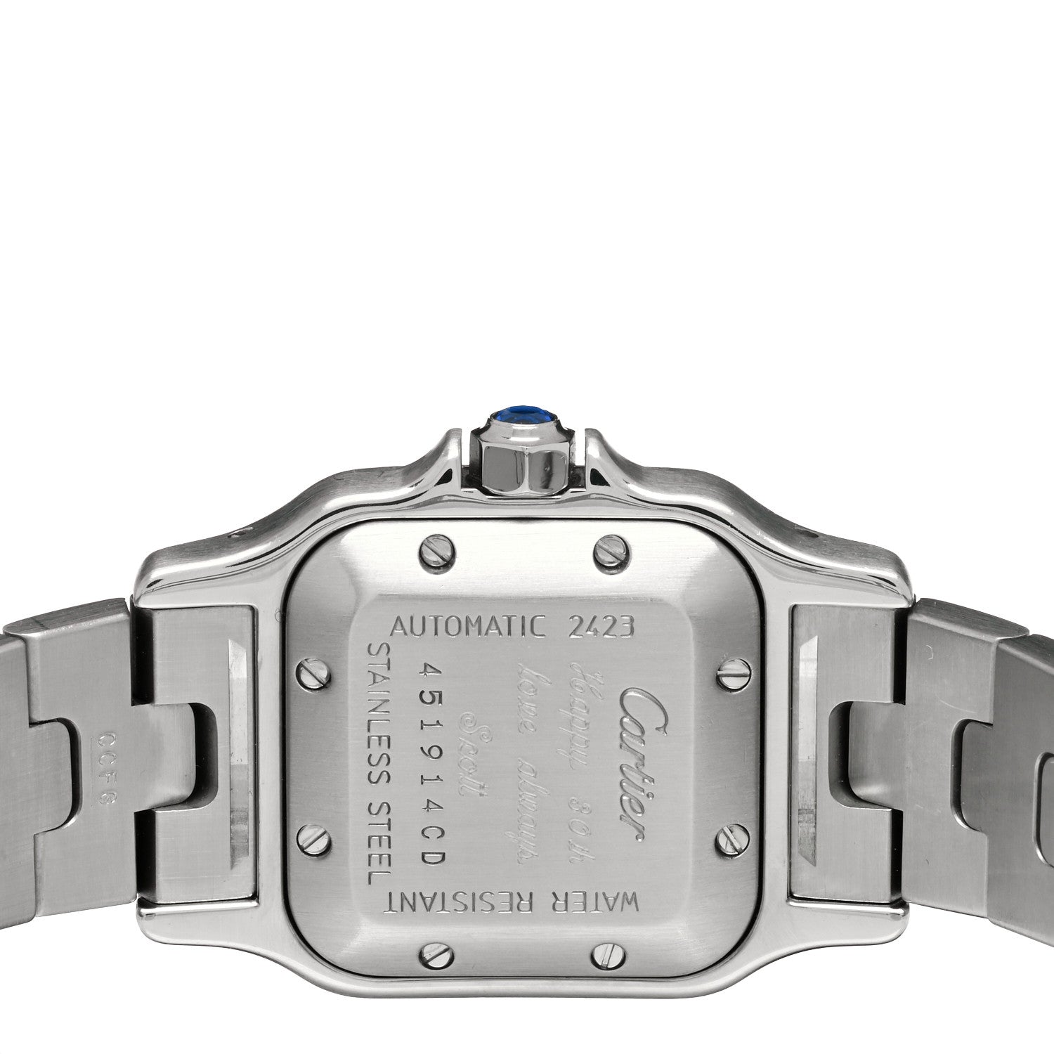 Cartier Stainless Steel 24mm Santos de Cartier Galbee Automatic Watch 4 of 4