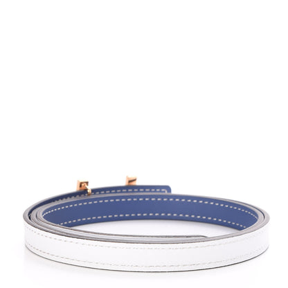 Hermes Swift Epsom 13mm Quizz H Belt Bleu Brighton Blanc 3 of 6