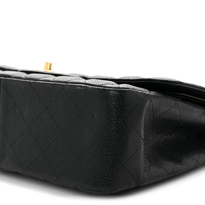 Chanel Caviar Quilted Jumbo Double Flap Black 10 of 11