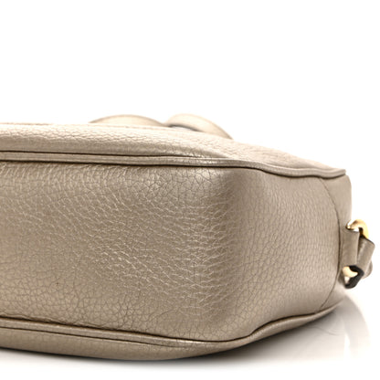 Gucci Metallic Pebbled Calfskin Small Soho Disco Bag Golden Beige 11 of 13