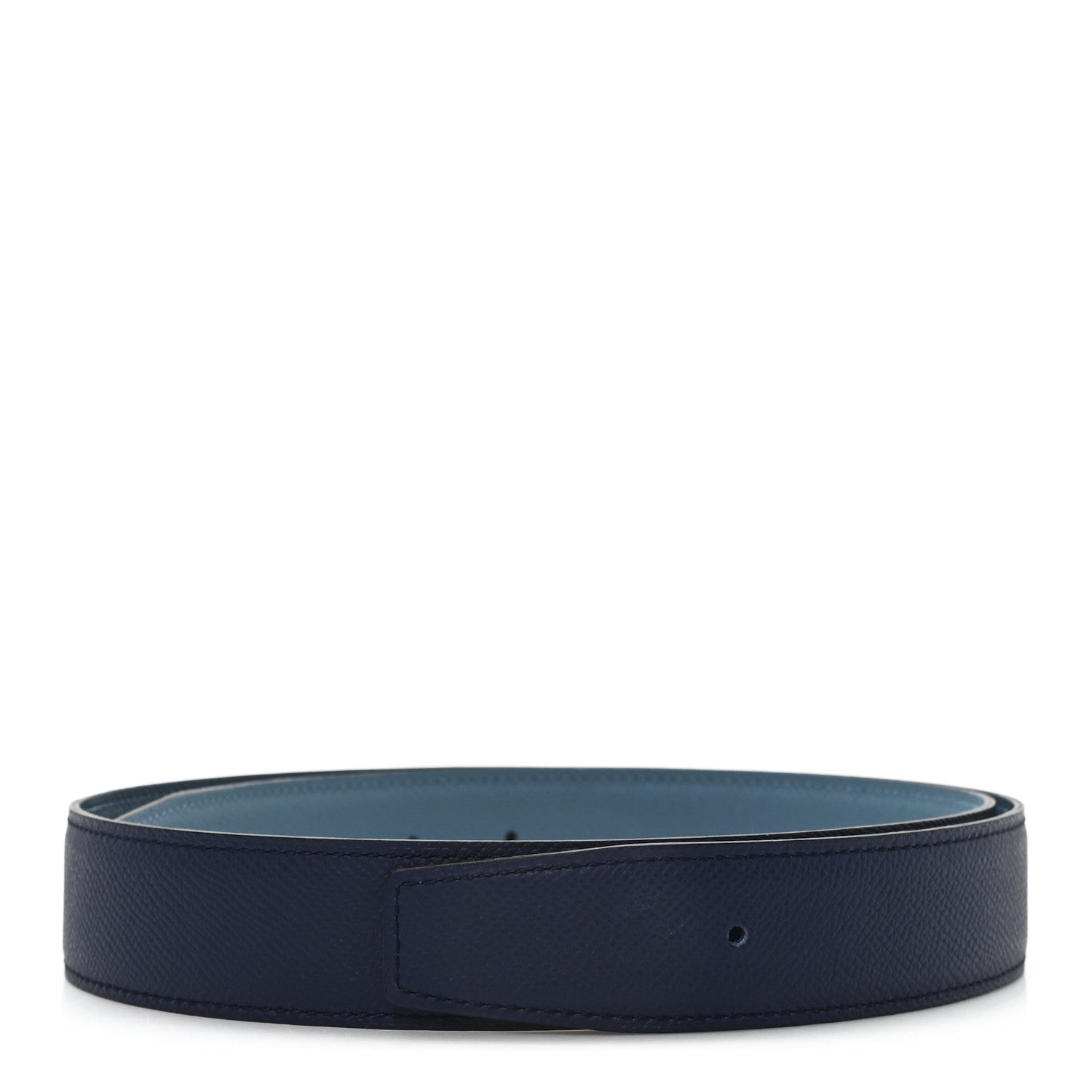 Hermes Epsom 32mm Belt Strap 80 32 Bleu Agate Bleu de Prusse 1 of 4