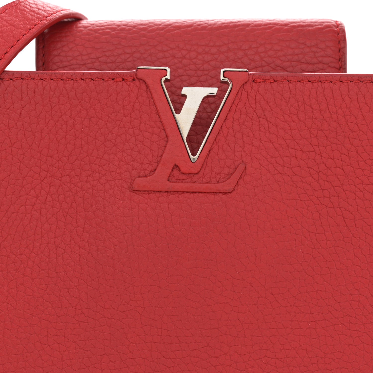 Louis Vuitton Taurillon Capucines BB Rubis 7 of 10