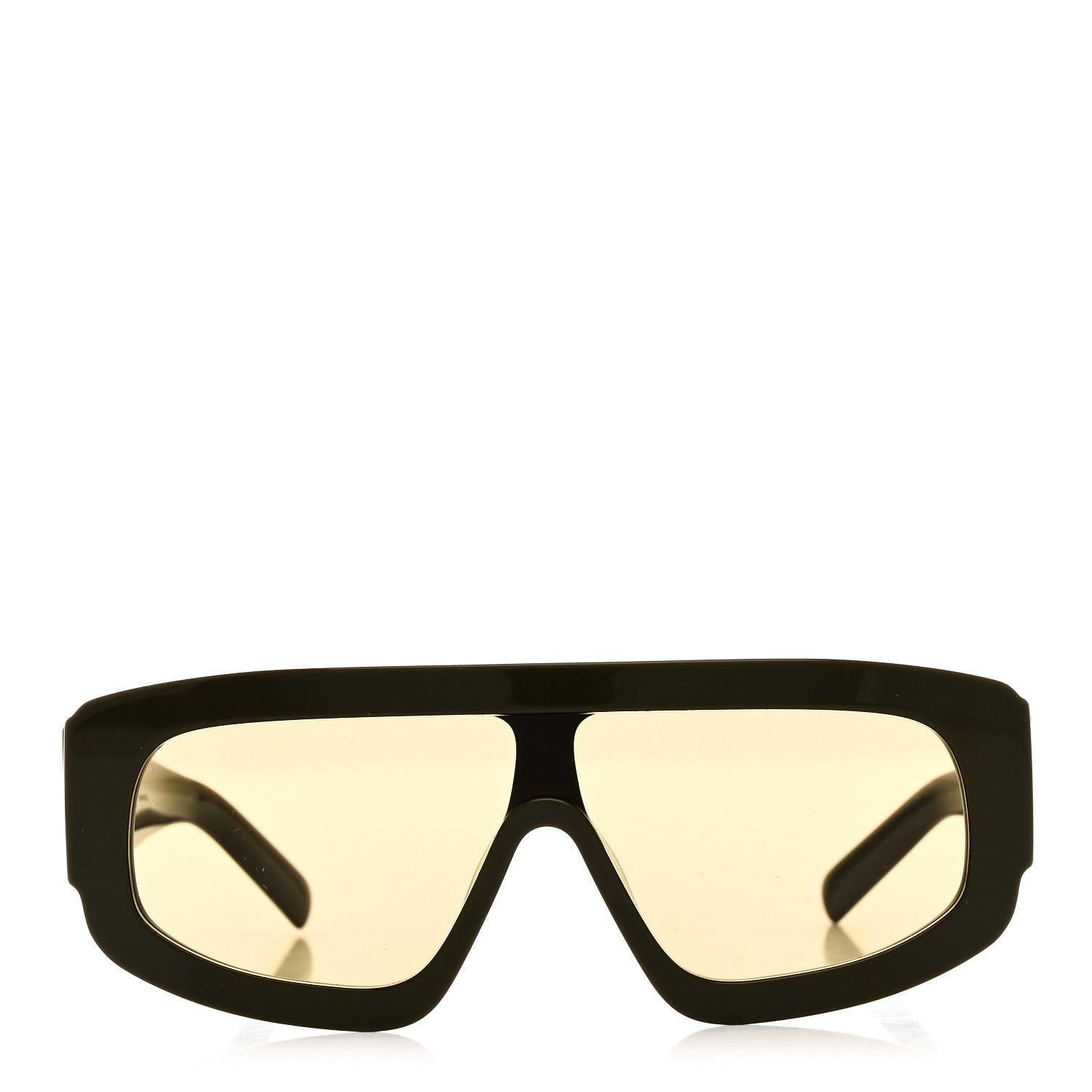 Prada Acetate Shield Sunglasses SPR D10 Oliva 2 of 7