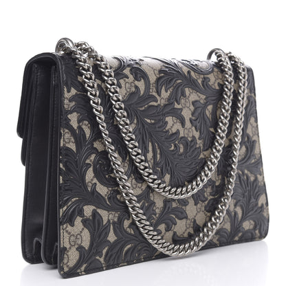 Gucci GG Supreme Monogram Arabesque Medium Dionysus Shoulder Bag Black 3 of 16