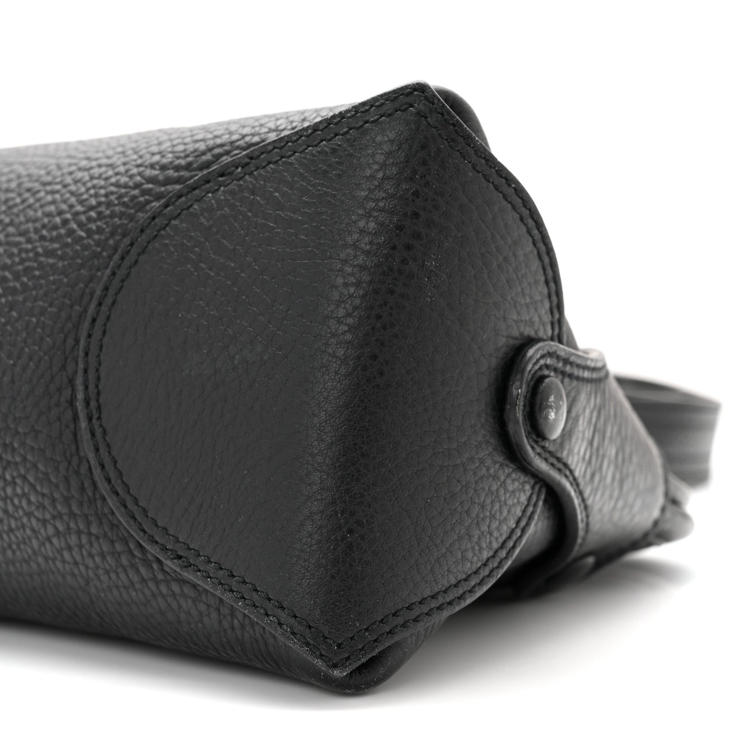 Salvatore Ferragamo Grained Calfskin Shoulder Bag Black 9 of 9