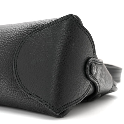 Salvatore Ferragamo Grained Calfskin Shoulder Bag Black 9 of 9