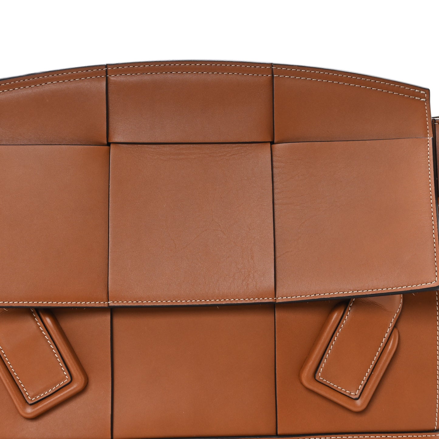 French Calfskin Maxi Intrecciato Medium Arco Wood