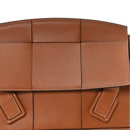 Bottega Veneta French Calfskin Maxi Intrecciato Medium Arco Wood 7 of 9